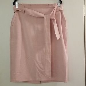 Ann Taylor Pink Pencil Skirt with Pockets